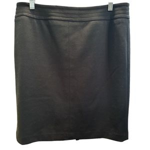 Ann Taylor Loft Womens Black Straight Lined Pencil Skirt Sz 10 Excellent‎